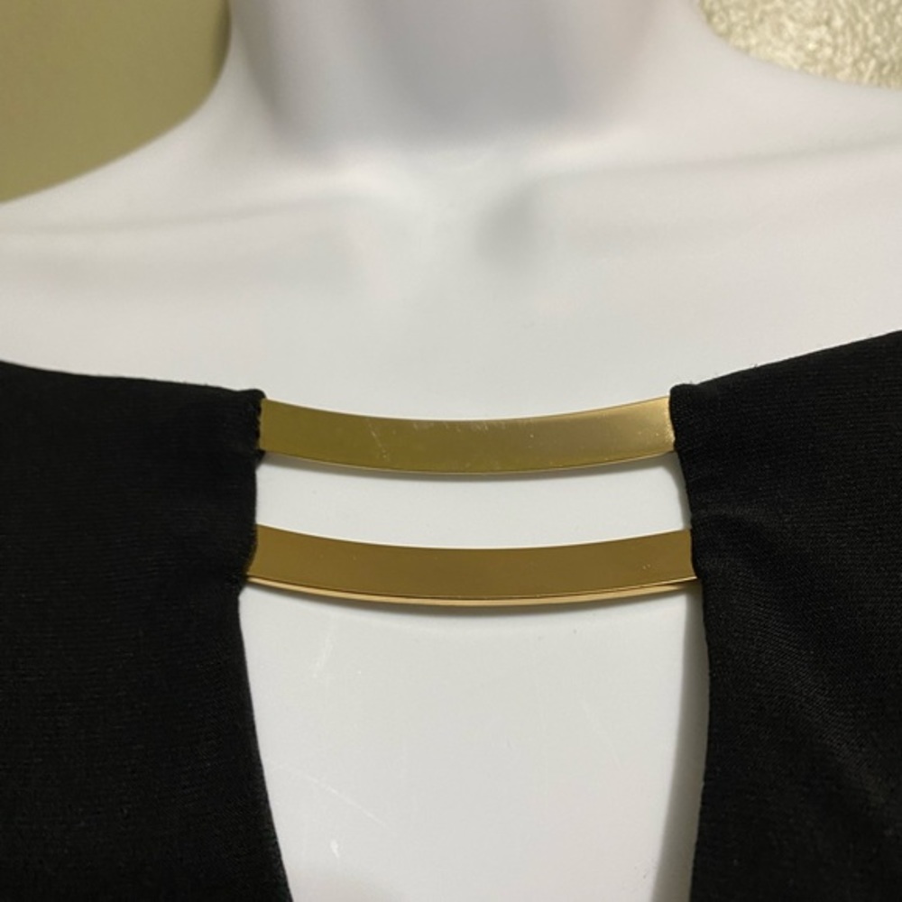 Vince Camuto Black Long Sleeve Dress, Size 6 - Picture 3 of 5